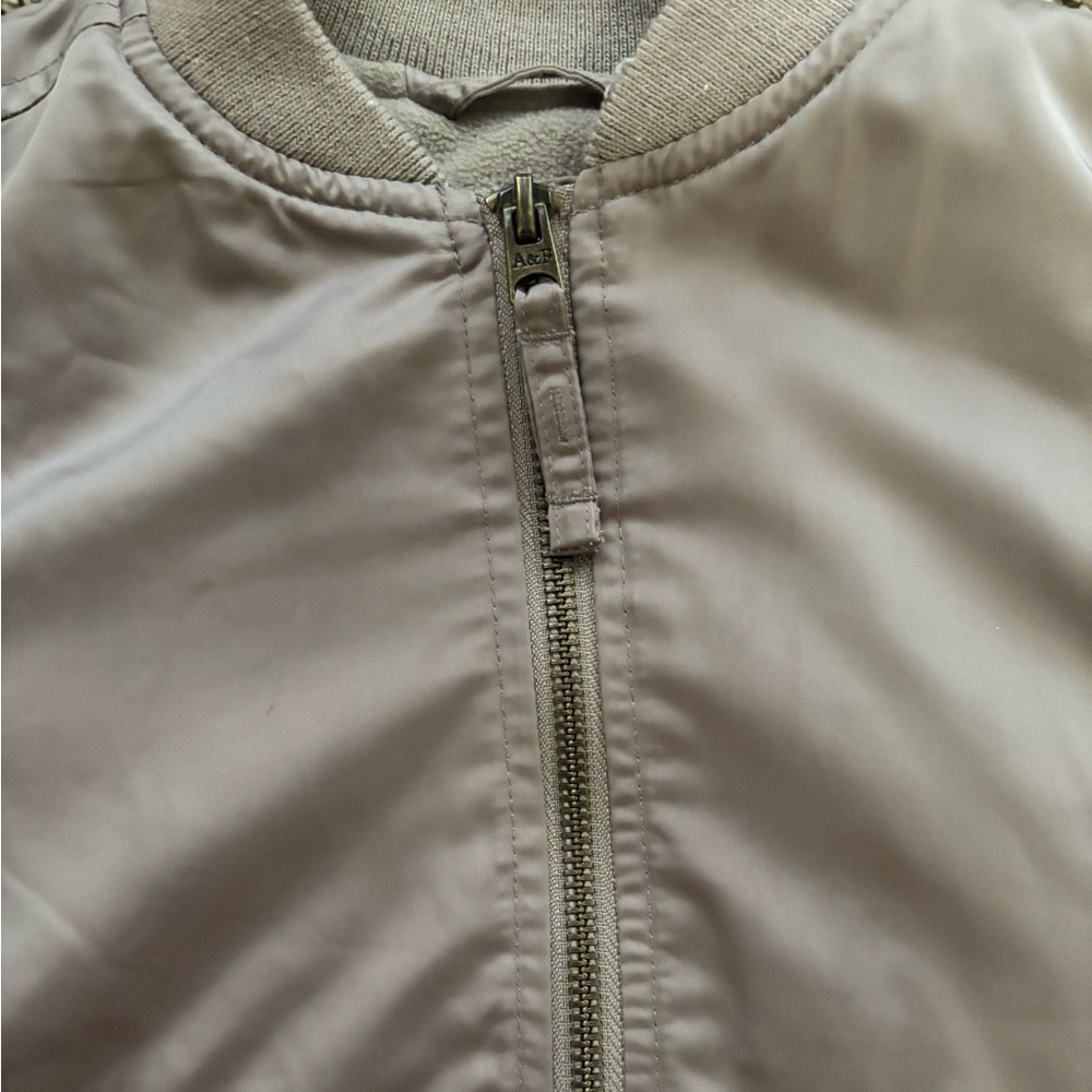 Abercrombie Kids Taupe Puffer Jacket - Picture 3 of 4